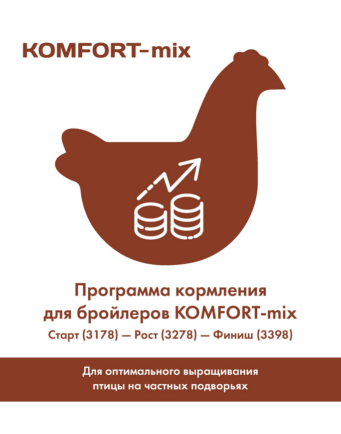 Программа кормления для бройлеров KOMFORT-MIX